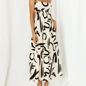 Summer Sling Printed Midi Dress
